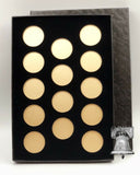 Air-tite Coin Holder Black Velvet Display Box Gold Insert Model A Storage Case - The Coin Digger