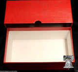 LARGE Currency Holder Storage Box Old Banknote Bill Foreign Money RED Case - The Coin Digger