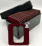 Air-tite Storage Box + Coin Holder Card for 20 Silver 1oz Bar + Capsule Case