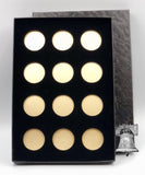 Air-tite Coin Holder Black Velvet Display Box Gold Insert Model A Storage Case - The Coin Digger