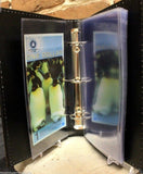 Currency Holder Album + 20 Binder Page Modern Banknote Sleeve Lighthouse LEATHER - The Coin Digger