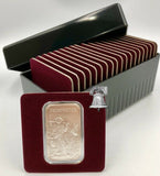 Air-tite Storage Box + Coin Holder Card for 20 Silver 1oz Bar + Capsule Case