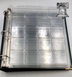 Secret Coin Holder 3 Ring Green Album + 4 Encap Page Slab Round or Square Case