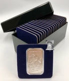 Air-tite Storage Box + Coin Holder Card for 20 Silver 1oz Bar + Capsule Case