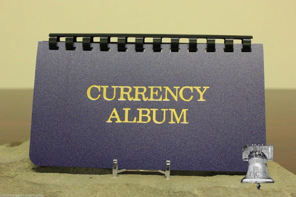 Small Currency Album Banknote Holder Modern Regular Size 10 Page Whitman Case - The Coin Digger