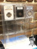 2 Lighthouse ENCAP Slab Coin Holder Album Binder Page for NGC PCGS EVERSLAB Case - The Coin Digger