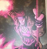X-MEN GAMBIT Odagawa Autographed LARGE Comic Sketch Art POSTER 11x17 Marvel