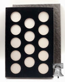 Air-tite Coin Holder Black Velvet Display Silver Insert Model A Storage Box Case - The Coin Digger