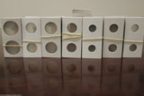 100 Deluxe Assorted 2X2 Coin Holder Flip Cardboard Mylar Flips 8 Size Variety - The Coin Digger