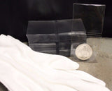 100 2x2 Coin Holder  Submission Flip Non Vinyl +  Inspection Gloves