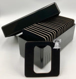 Air-tite Storage Box + Display Card for 20 1oz Silver Bar Coin Holder Capsule