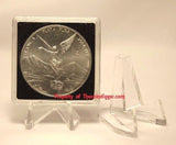 Display Stand Easel for Coin Capsule, Fossil, Medals Air-tite BLACK
