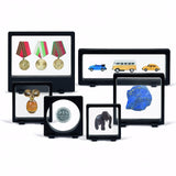 Magic Frame Display Floating 230 Coin Medallion Button Badge Medal Token Trophy - The Coin Digger