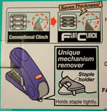 100 Assorted 2x2 Coin Holder Flip + Max Flat Clinch Flush Stapler + 5000 Staples