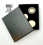 Air-tite Coin Holder Black Velvet Box Display Gold Insert Model A Storage Case