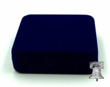 Coin Holder Case Blue Velvet Air-tite Storage Steel Box & Model A Capsule 10-19mm White