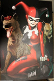HARLEY QUINN Odagawa Autographed LARGE Comic Sketch Art POSTER 11x17 Batman - The Coin Digger