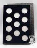 Air-tite Coin Holder Black Velvet Display Silver Insert Model A Storage Box Case - The Coin Digger
