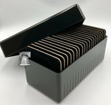 Air-tite Storage Box + Display Card for 20 1oz Silver Bar Coin Holder Capsule