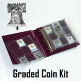 Lighthouse Grande Classic Binder (YOUR COLOR CHOICE) : Page options included - The Coin Digger