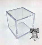 6 Rock Mineral Fossil Holder Display Square Case BCW 2x2x2 Stackable Cube Stand - The Coin Digger