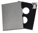 Air-tite Coin Holder Black Velvet Box Display Silver Insert Model A Storage Case - The Coin Digger