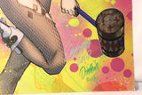 Suicide Squad HARLEY QUINN Odagawa Autograph LARGE Comic Sketch Art POSTER 11x17