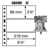 Lighthouse Grande Page Currency Holder Toploader Sleeve 3C Stamp Sheet Vario - The Coin Digger
