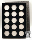 Air-tite Coin Holder Black Velvet Display Silver Insert Model A Storage Box Case - The Coin Digger