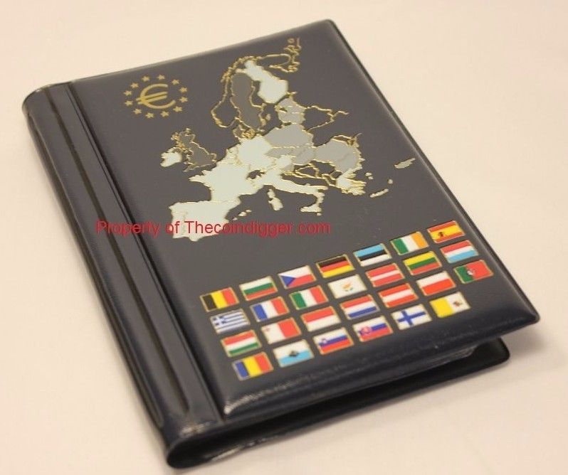 EURO Coin Wallet Album Holds 12 European Mint Sets Pages Euro Collecti The Coin Digger