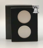 Air-tite Coin Holder Black Velvet Display Box Silver Insert + 2 Model H Capsules - The Coin Digger