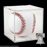 Baseball Holder - Acrylic Grandstand Cube : Clear Deluxe Display Storage Case - The Coin Digger