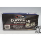 25 Currency Toploader Banknote Holder  Rigid PVC Regular Size Modern Case - The Coin Digger