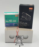100 Assorted 2x2 Coin Holder Flip + Max Flat Clinch Flush Stapler + 5000 Staples