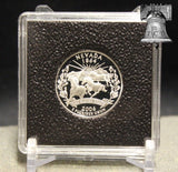 Coin Holder Snap Capsule Lighthouse QUADRUM INTERCEPT 2x2 Storage 14-41mm Case + Display Stand