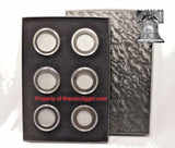 Air-tite Coin Holder Storage Box Silver Gold Reflector & 6 Direct Fit Capsule 38/39/40mm