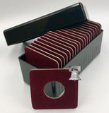 Air-tite Storage Box + 20 Coin Holder Red Velvet Display Card Case + Model A Capsule