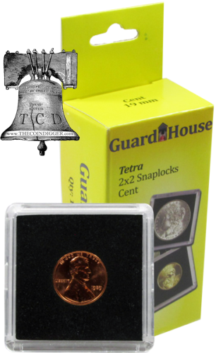 Guardhouse Tetra Capsule Case 2x2 Coin Holder Snap Lock 9 US Mint