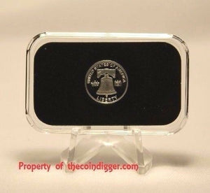 Air-tite Direct Fit Capsule Holder for 1 GRAM Silver Bar Acrylic Case Airtite