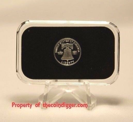 Air-tite Direct Fit Capsule Holder for 1 GRAM Silver Bar Acrylic Case Airtite