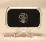 Air-tite Direct Fit Capsule Holder for 1 GRAM Silver Bar Acrylic Case Airtite
