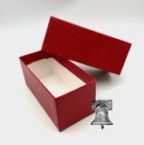 5 Magnicap 2x2 Magnifier 14-20mm Coin Holder Snap Capsule Case + Red Storage Box