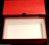 Currency Storage RED Box + 50 BCW Rigid Regular Modern Size Toploaders Holders