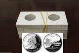 100 BCW Coin Holder 2x2 Flips Mylar Cardboard + Storage Box Case