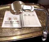 5x Table Magnifier Clamp Lamp LED Rimless Magnifying Glass Coin Currency Stamp