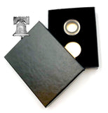 Air-tite Coin Holder Black Velvet Box Display Gold Insert Model A Storage Case