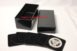 Acrylic Storage Box + 20 BLACK 40mm Coin Holder Capsule Displays