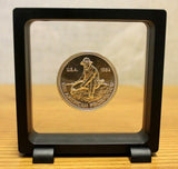 Magic Frame 110 Display 4.25 x 4.25 Floating Stand Pocket Watch ALL Coin Holder