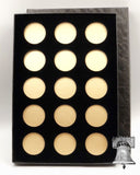 Air-tite Coin Holder Black Velvet Display Box Gold Insert Model A Storage Case - The Coin Digger