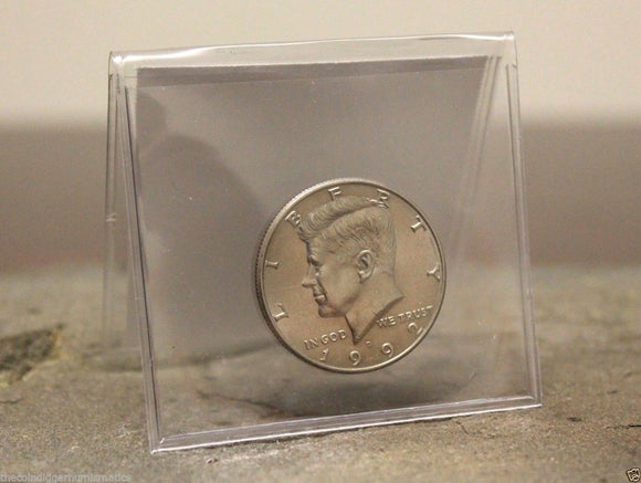 100 Plastic Archival 2.5 x 2.5 Frame A Coin Holder Submission Safe T Flip No PVC